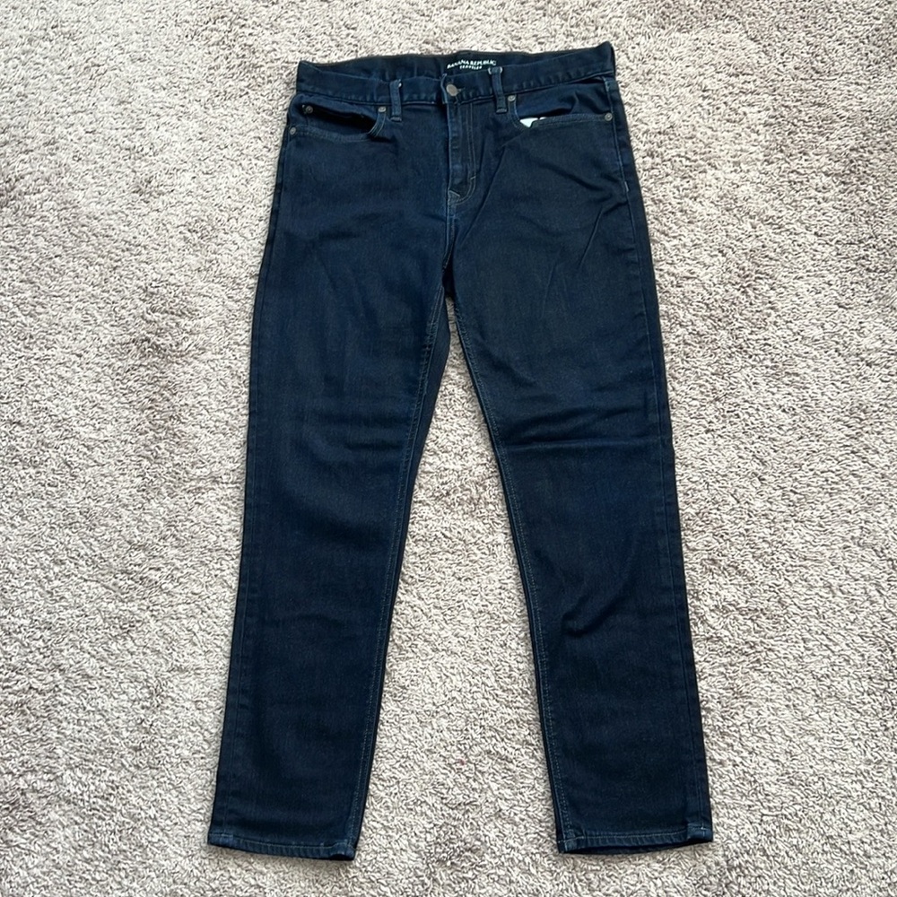 Men’s Banana Republic Traveler Dark Wash Slim Fit Jeans